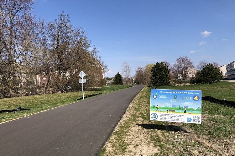 An existing section of trailway.