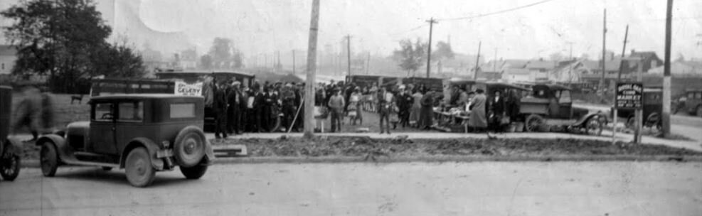 The Royal Oak Farmers Market in 1925.