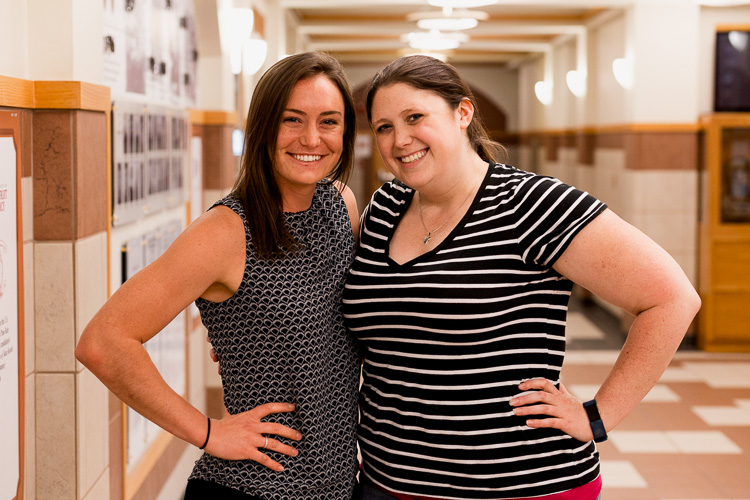 Mary LeAnnais, Assistant Director of the Emerging Leaders Program at UD Mercy, and Molly Sullivan, Coordinator of the Ford Community Corps Partnership.