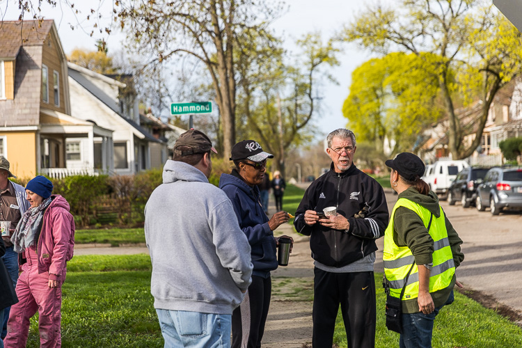 Neighborhood Resident and Pontiac Planning Commission Chair Dayne Thomas  has been deeply involved in the district's revitalization effort. Photo by David Lewinski.