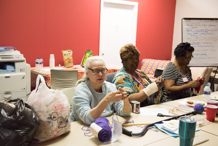 Members of Pontiac SUN Timebank share skills. Photo by Doug Coombe.