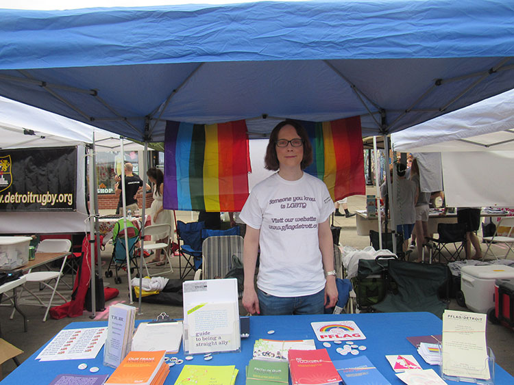 Hayley Witzke of PFLAG Detroit. Photo by Micah Walker.