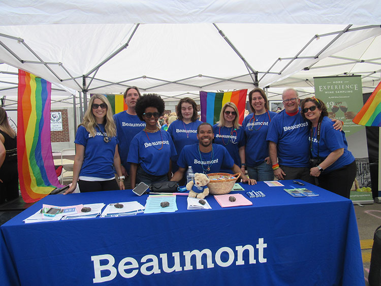 Cheryl Webster, far right, with volunteers of Beaumont Heath Care. Photo by Micah Walker.