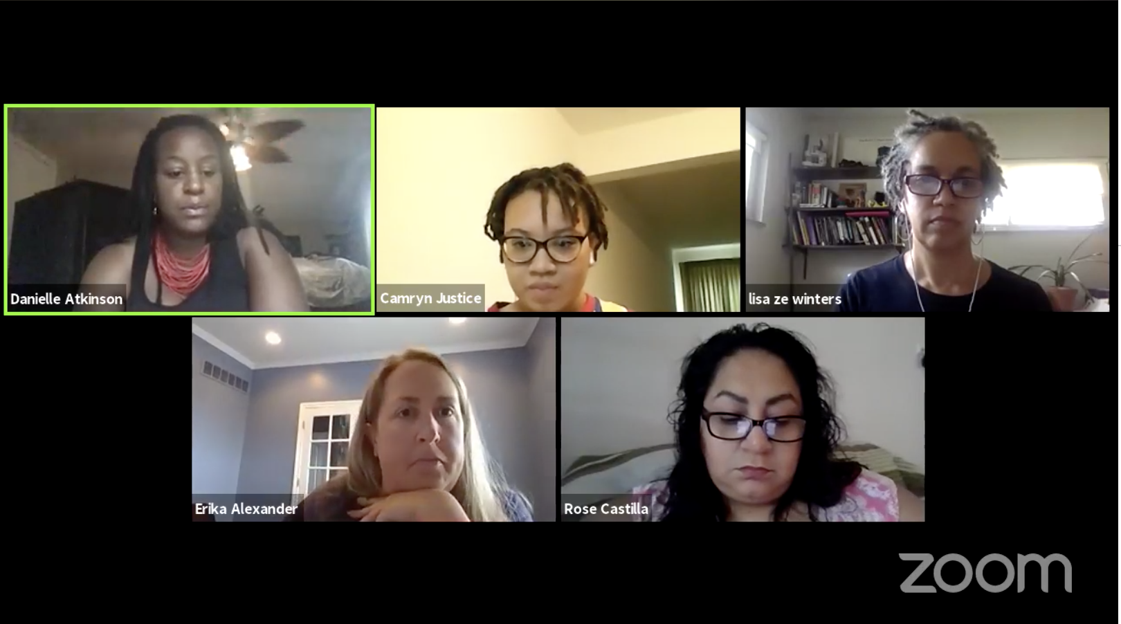 Members of the Royal Oak Multicultural Parents Association meet via Zoom.