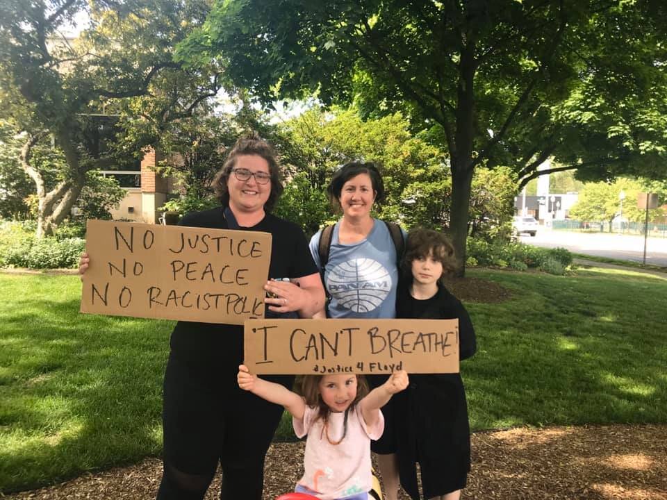 Protesters in Royal Oak. Courtesy Summer March via Facebook.