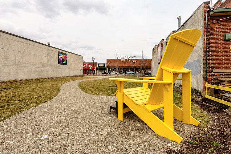 Saginaw Green pocket park. Photo by Doug Coombe.