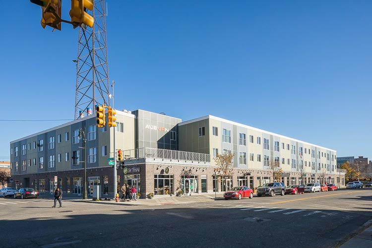 Midtown housing and retail. Photo by David Lewinski.