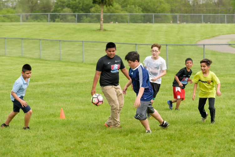 Soccer for Success at Owen Elementary. Photo by Doug Coombe.