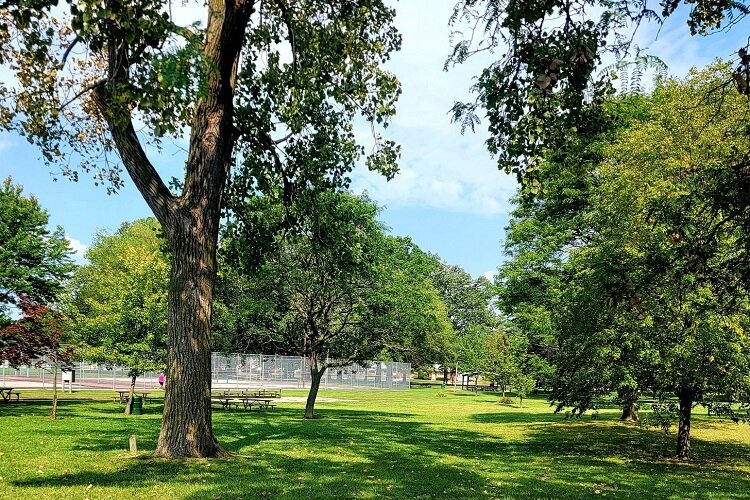 A pleasant vista at Spindler Park in Eastpointe.