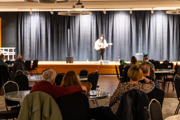 Sterling Heights cozying up to the songs of Michigan singer-songwriter Devyn Mitchell.