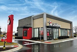 Jollibee is located at 44945 Woodridge Dr. in Sterling Heights.