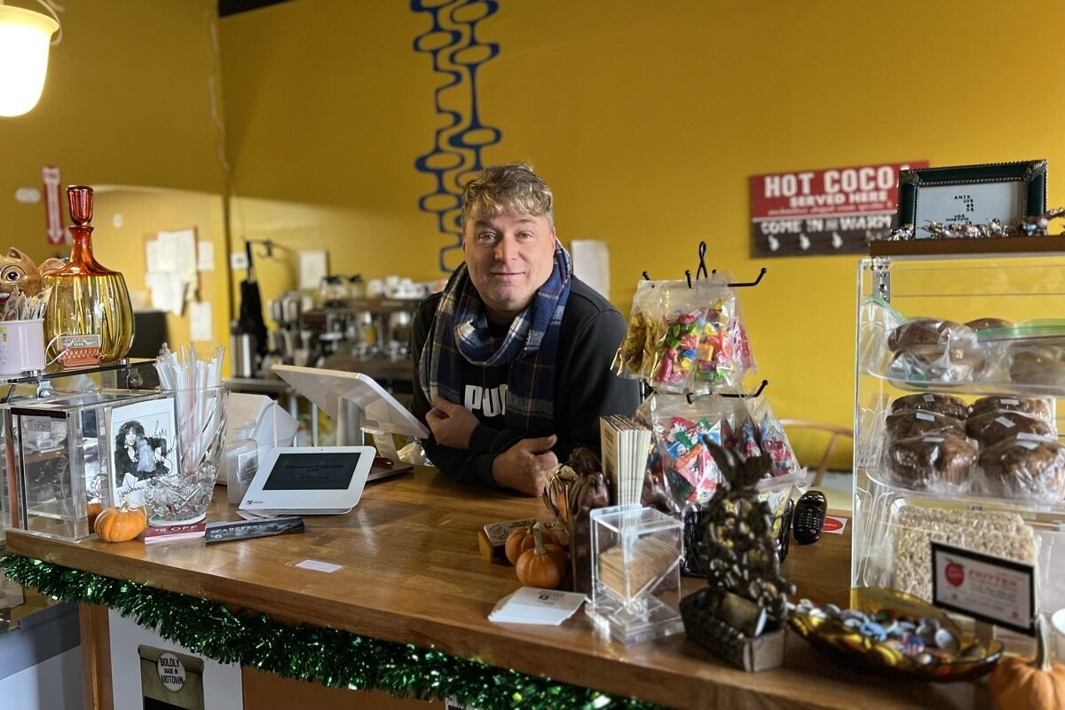 Tim McKee, owner of Hazel Perk Cafe in Hazel Park. 