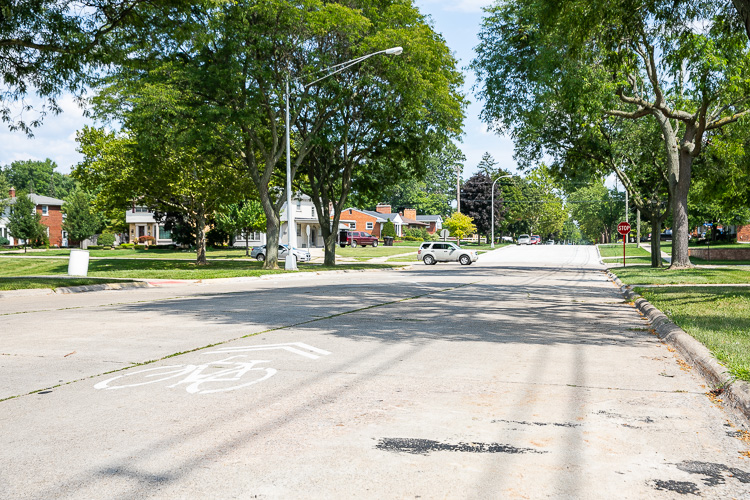 Michigan’s Iron Belle Trail  in Trenton. Photo by David Lewinski