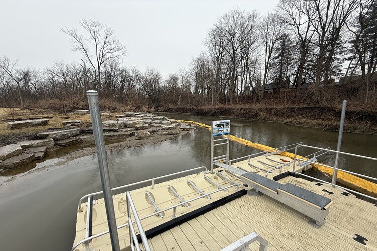 Venoy Dorsey Park's new canoe and kayak launch.