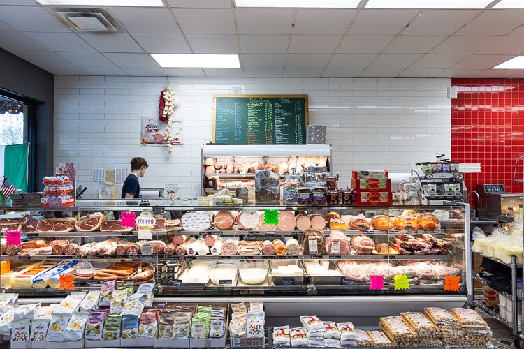 Some of the offerings available at Ventimiglia's meat department.