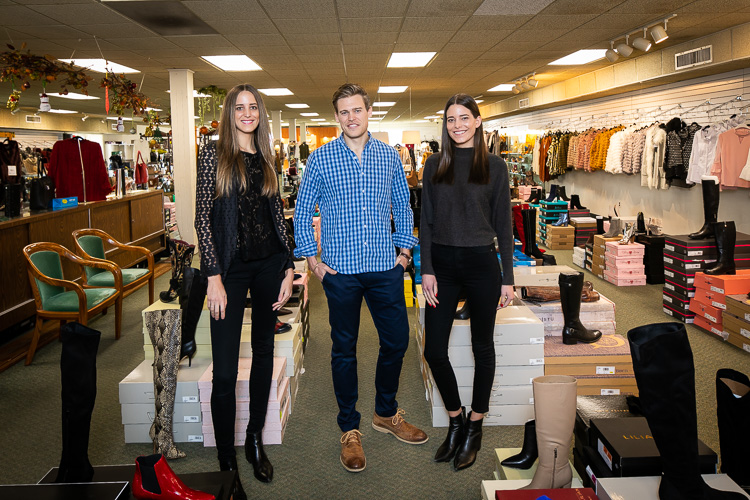  Laura (left) Chuck and Julie Thibault work in the family business. Photo by David Lewinski.