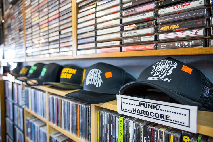 Vinyl Village is a great place to find punk, metal, and indy rock records.