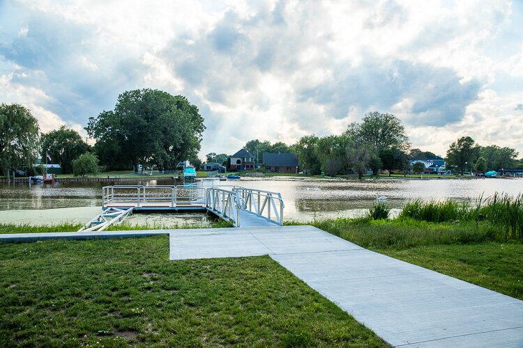 A launch at Webber Paddle Park in Chesterfield.