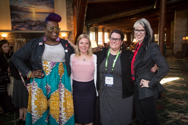 Detroit small business owners Espy Thomas, Amy Peterson, Rachel Lutz, and Bethany Shorb