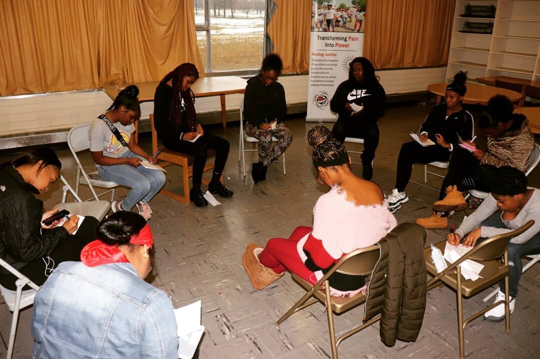 Healing Hub on self-love at Detroit Heals Detroit in January 2020