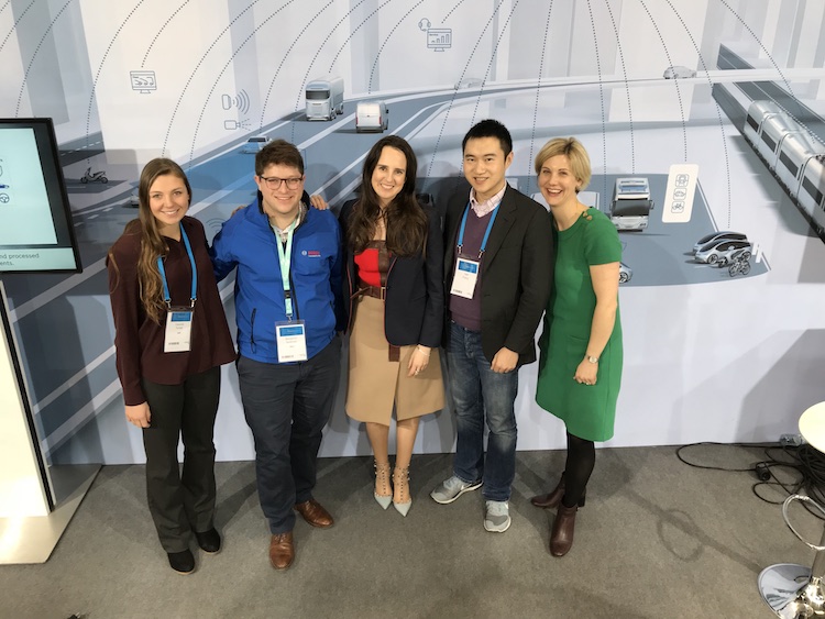 The SPLT team: Cassidy Tucker (left), director of client success, Ben Seidman, director of business development, Anya Babbitt, CEO & founder, Yale Zhang, co-founder & CIO, Hanna Cordes, head of business development. Photo by SPLT.