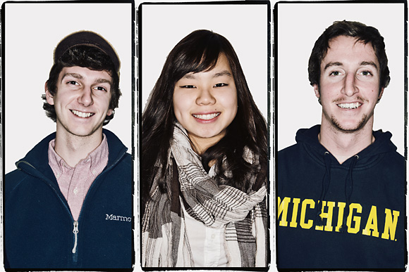 L to R - Lucas Morrison, Ji Yoon Gook and Mackenzie Carlsen
