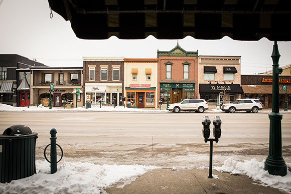 Main Street Rochester in the Winter