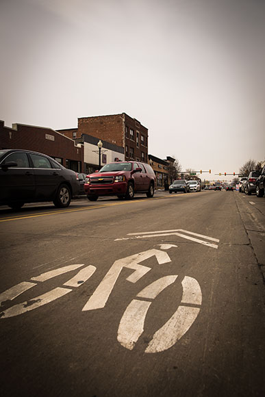 Bike Lanes on Nine Mile