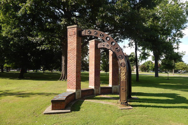 Sculpture in Clark Park