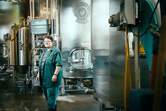 Angie Williams at Griffin Claw Brewery