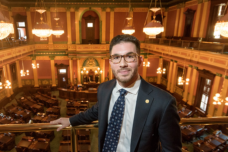 Abdullah Hammoud at the Michigan State Capitol