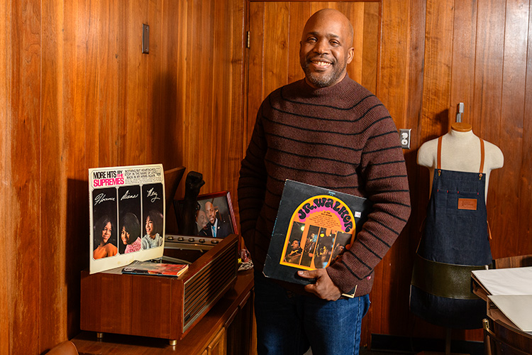 Curtis Lipscomb at LGBT Detroit's offices