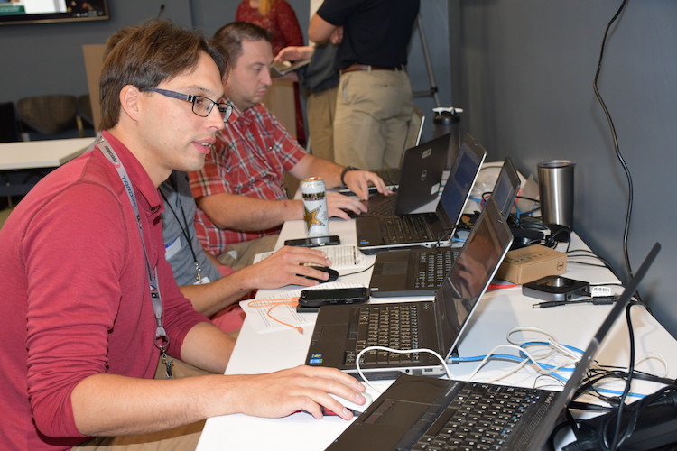 The cyber hub at TARDEC offers a high tech training environment for individuals to develop and enhance cybersecurity skills.