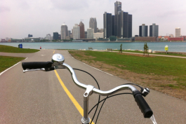 Cycling the Windsor riverfront