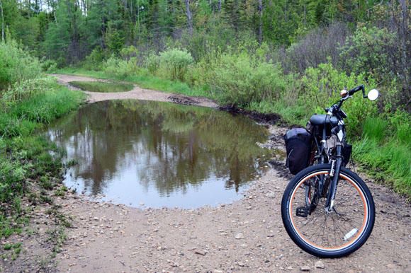 Delia's Run, next to the Haywire, in the Hiawatha National Forest.