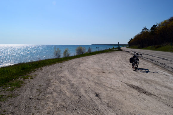 Lake Michigan, on the way to St. Ignace along U.S. 2.