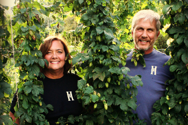 Marie and John Powers, owners of HomeGrown Brewing