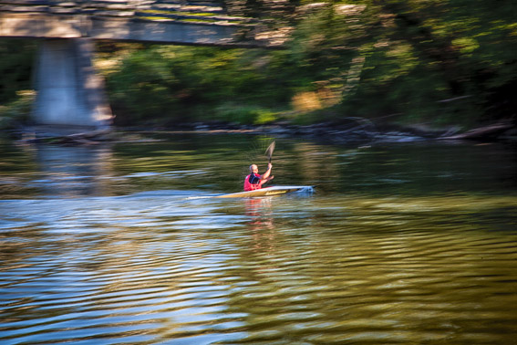 Kayaking the water trail of the Clinton River