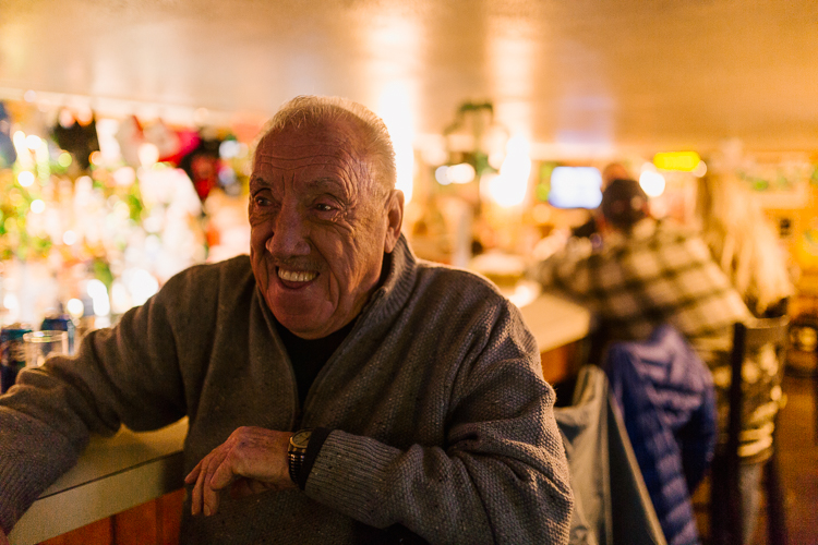 Ronnie D is a regular who has been going to Frank's Eastside Tavern since 1970