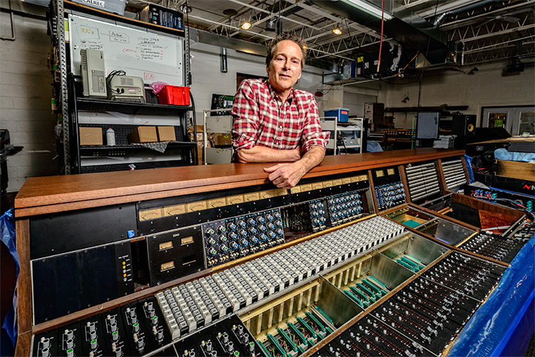 Mike Nehra, co-owner of Vintage King Audio in Ferndale