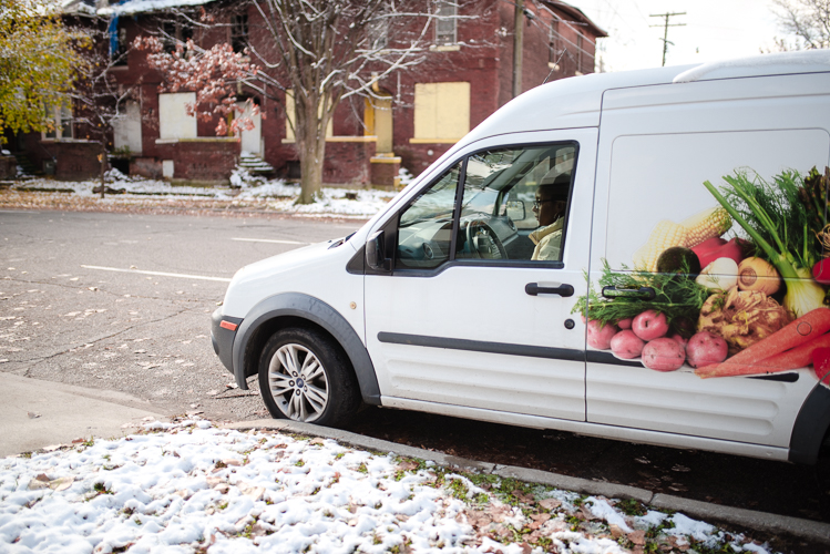 Mobile delivery is part of Peaches & Greens' business model.