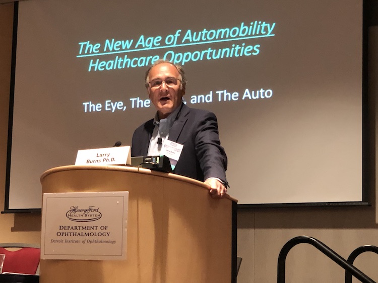 Lawrence Burns' career includes corporate vice president of R&D and planning at General Motors, professor of engineering practice at the University of Michigan, and director of the Program for Sustainable Mobility at Columbia University. 