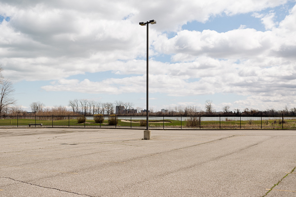 The Belle Isle Park Driving Range parking lot