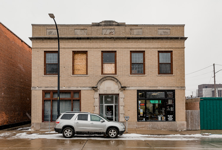 Exterior of Landline Creative Labs building