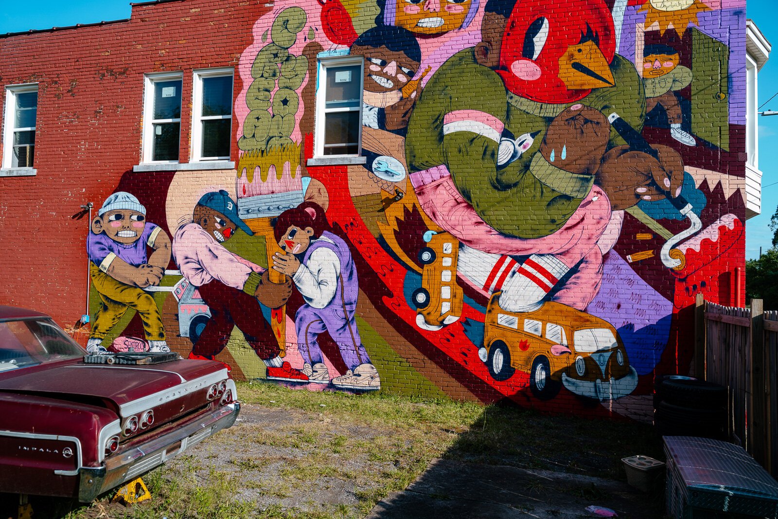 Sentrock's  Detroit’s Creative Industry mural