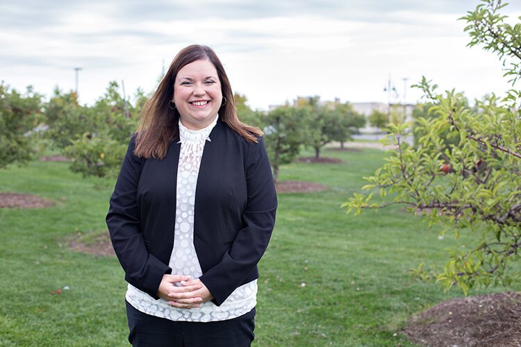 Chief Strategy Officer Lauren Fogarty is excited about her new work space at 15 Mile Rd and Van Dyke Ave.