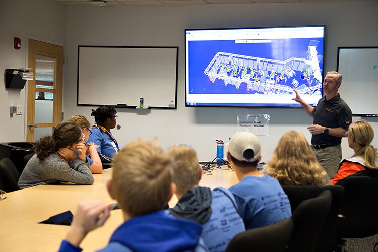 Students have gathered in-person in previous years to learn about advanced manufacturing at Macomb County's Manufacturing Day.