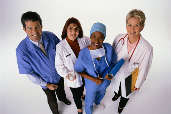 Doctors and nurses are ready to help you. 