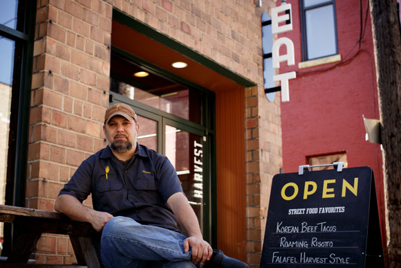 Joseph at the brick-and-mortar incarnation of his restaurant, Harvest.