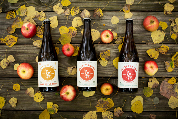 Some of Tandem Ciders' bottled ciders.